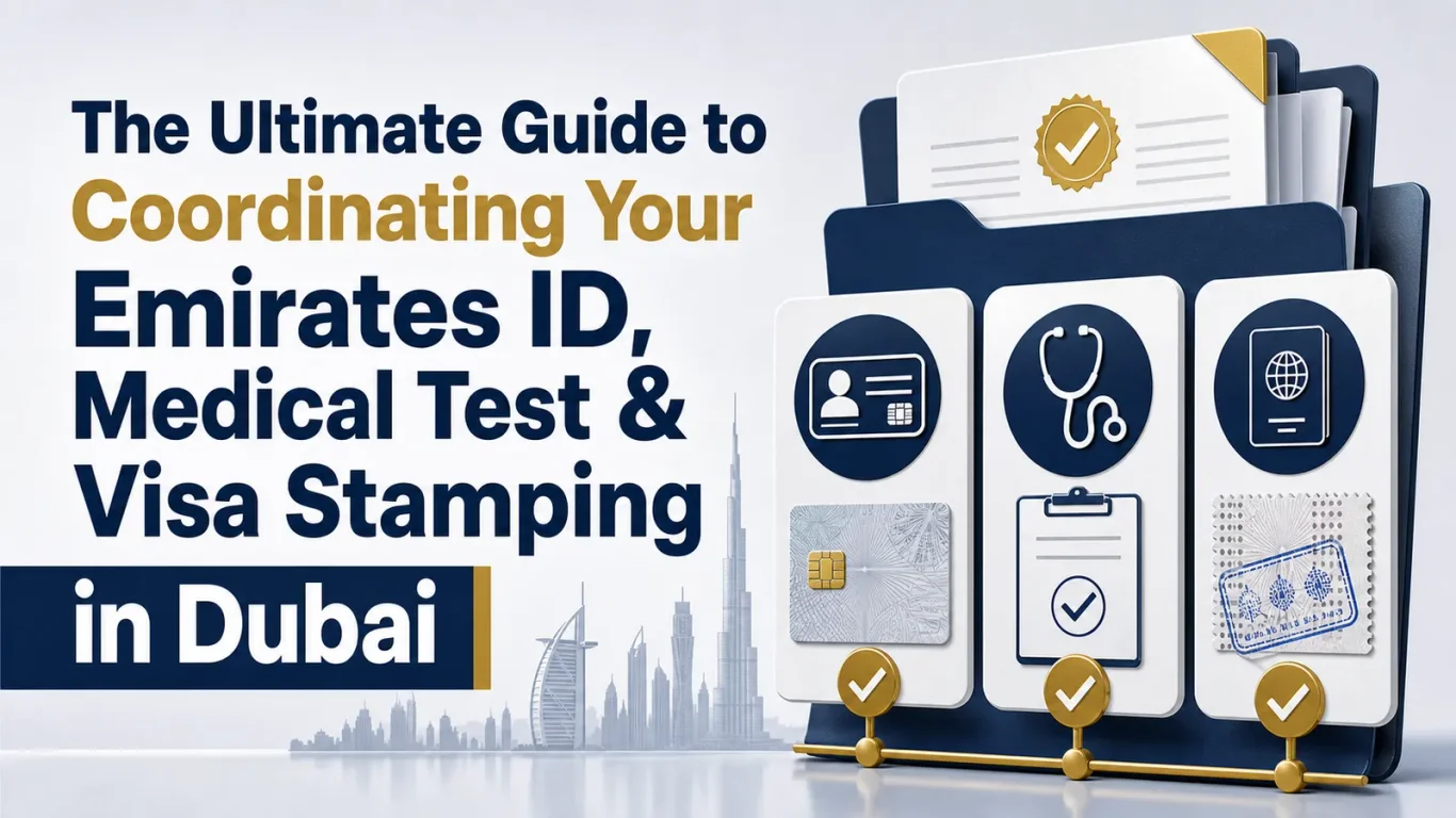 The Ultimate Guide to Coordinating Your Emirates ID, Medical Test & Visa Stamping in Dubai The Ultimate Guide to Coordinating Your Emirates ID, Medical Test & Visa Stamping in Dubai featured image