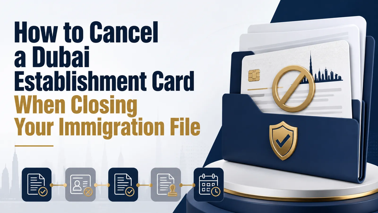 How to Cancel a Dubai Establishment Card When Closing Your Immigration File How to Cancel a Dubai Establishment Card When Closing Your Immigration File featured image