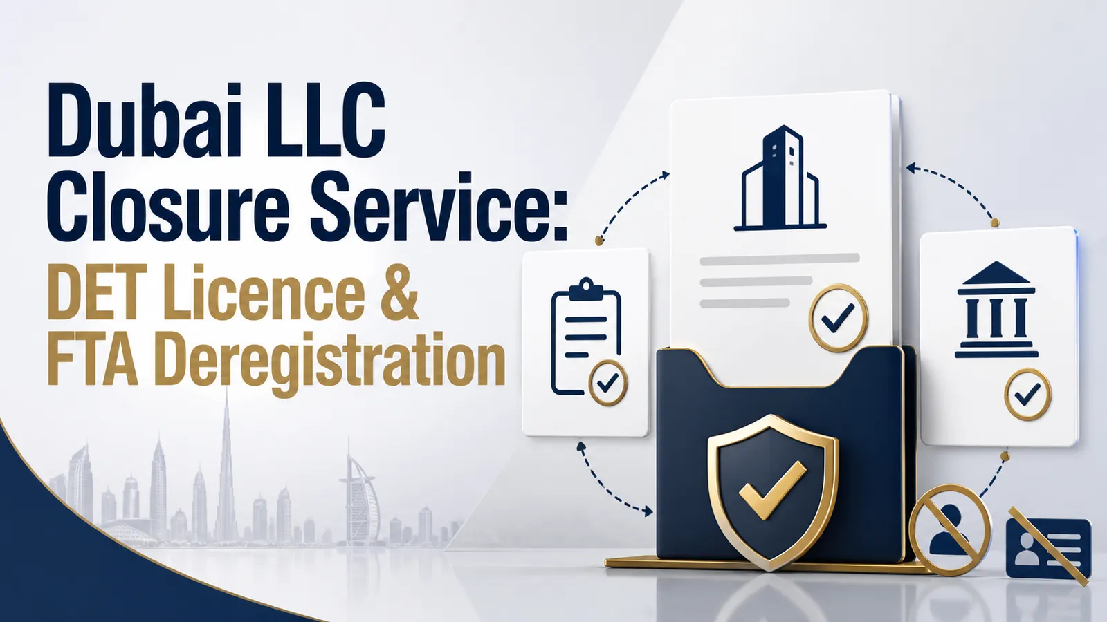 Dubai LLC Closure Service: DET Licence & FTA Deregistration Dubai LLC Closure Service: DET Licence & FTA Deregistration featured image