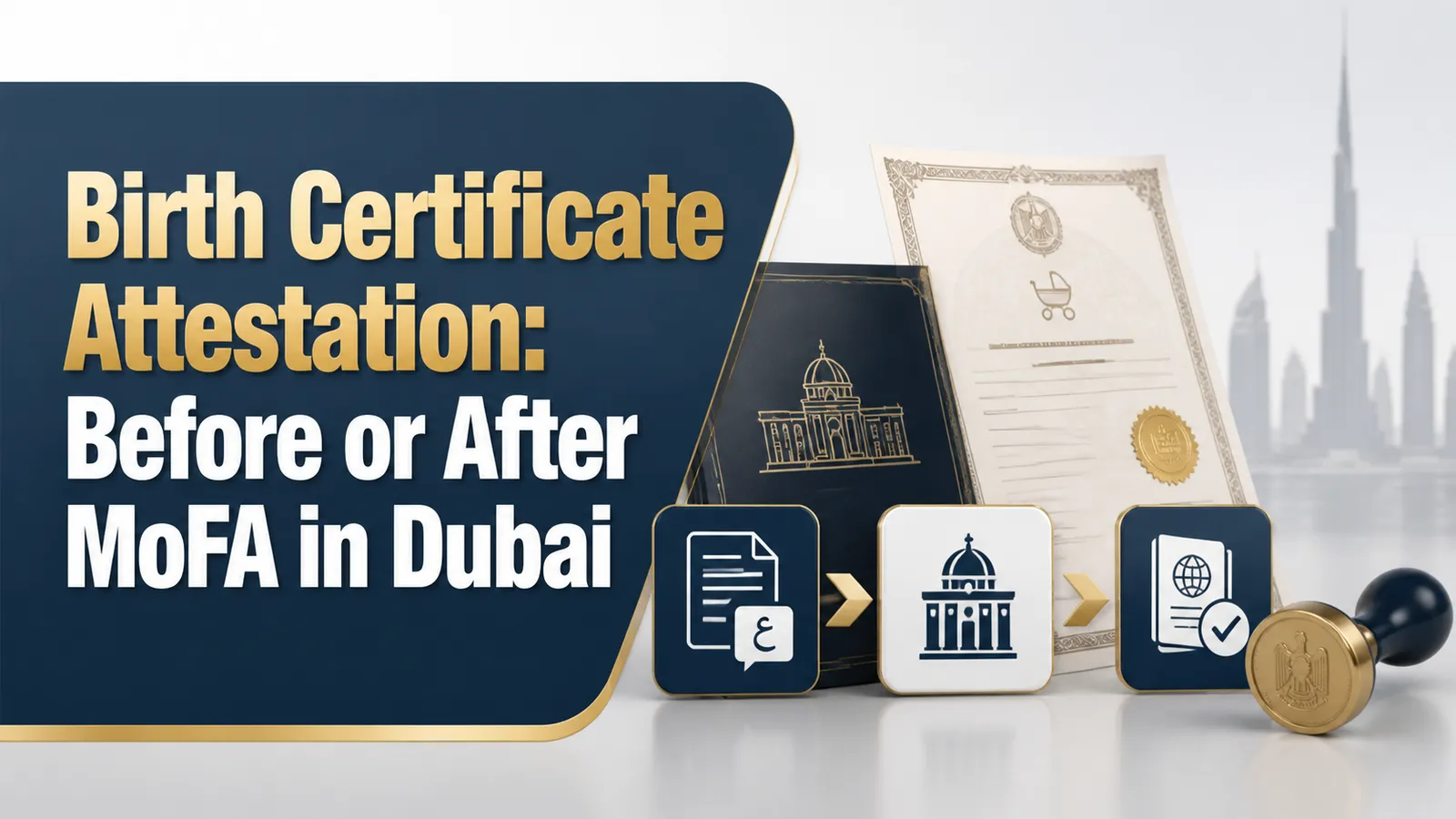 Birth Certificate Attestation: Before or After MoFA in Dubai Birth Certificate Attestation: Before or After MoFA in Dubai featured image