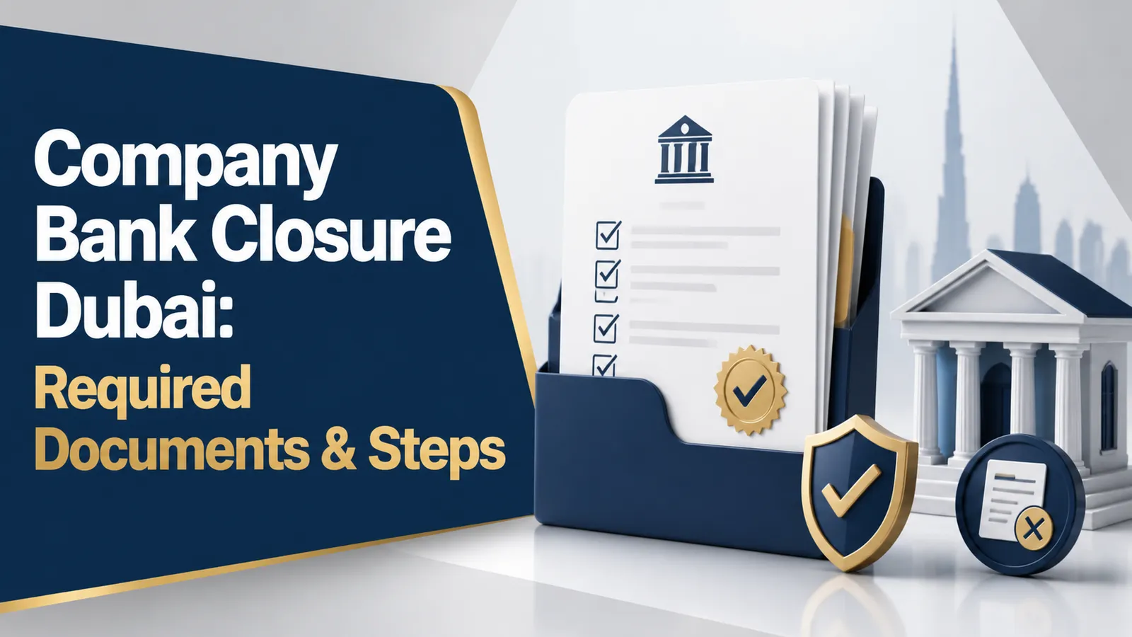 Company Bank Closure Dubai: Required Documents & Steps Company Bank Closure Dubai: Required Documents & Steps featured image