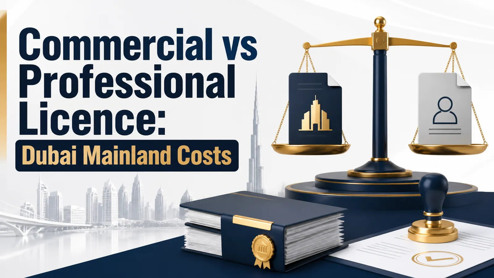 Commercial vs Professional Licence: Dubai Mainland Costs Commercial vs Professional Licence: Dubai Mainland Costs featured image